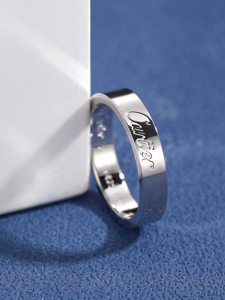 까르띠에 로고 링 | 4mm Size 6 7 8 9