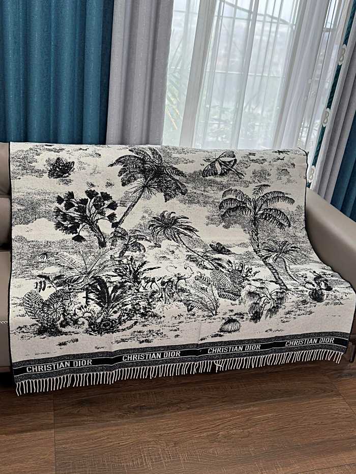 디올 글로벌스타앤문 트래블 숄 | Size 140x140cm