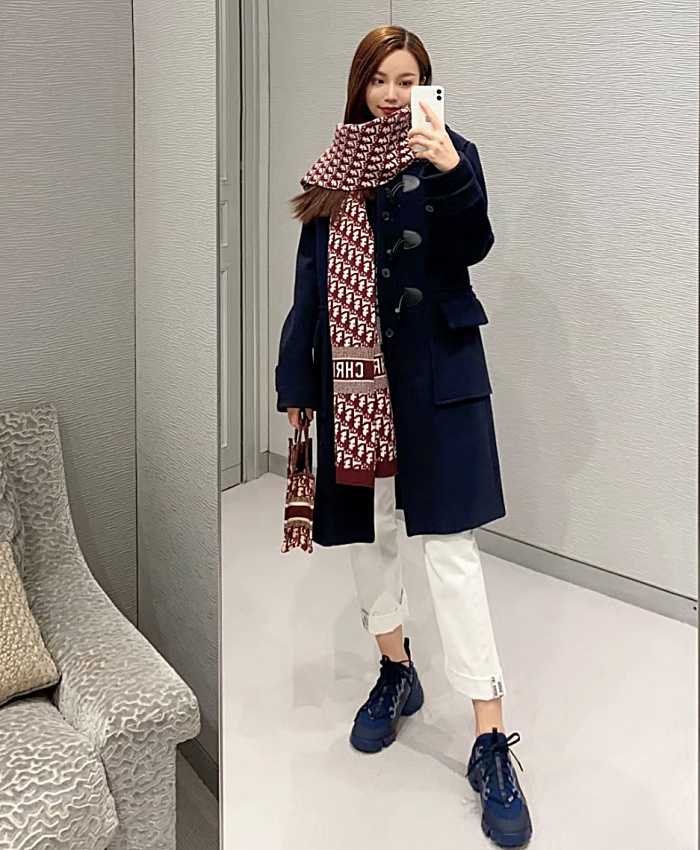 디올 프린트 스카프 | Size 40*200cm