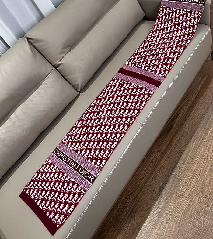디올 프린트 스카프 | Size 40*200cm