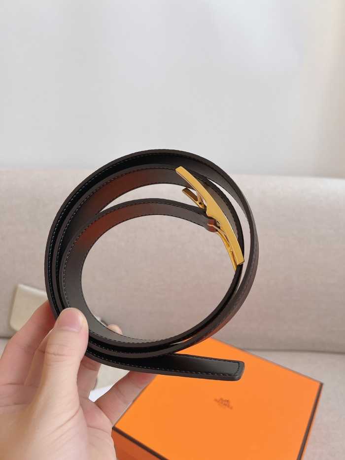 에르메스 핀 버클 벨트 금장 | Size 32mm