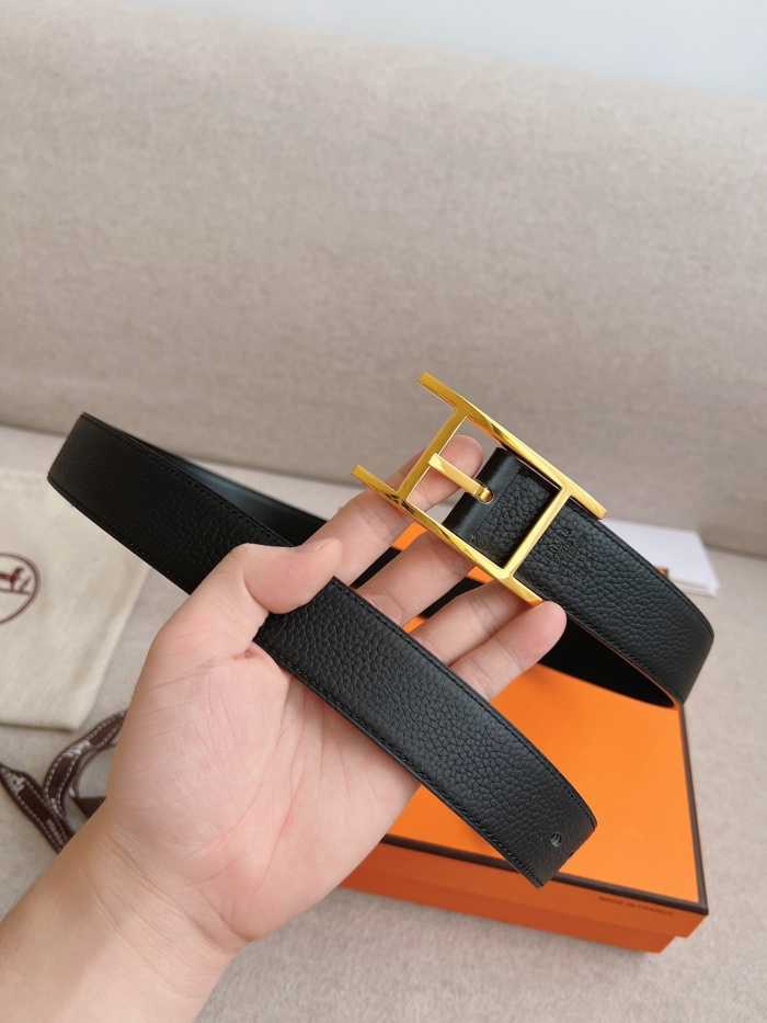 에르메스 핀 버클 벨트 금장 | Size 32mm