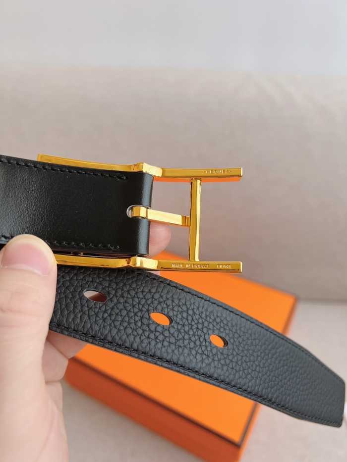 에르메스 핀 버클 벨트 금장 | Size 32mm