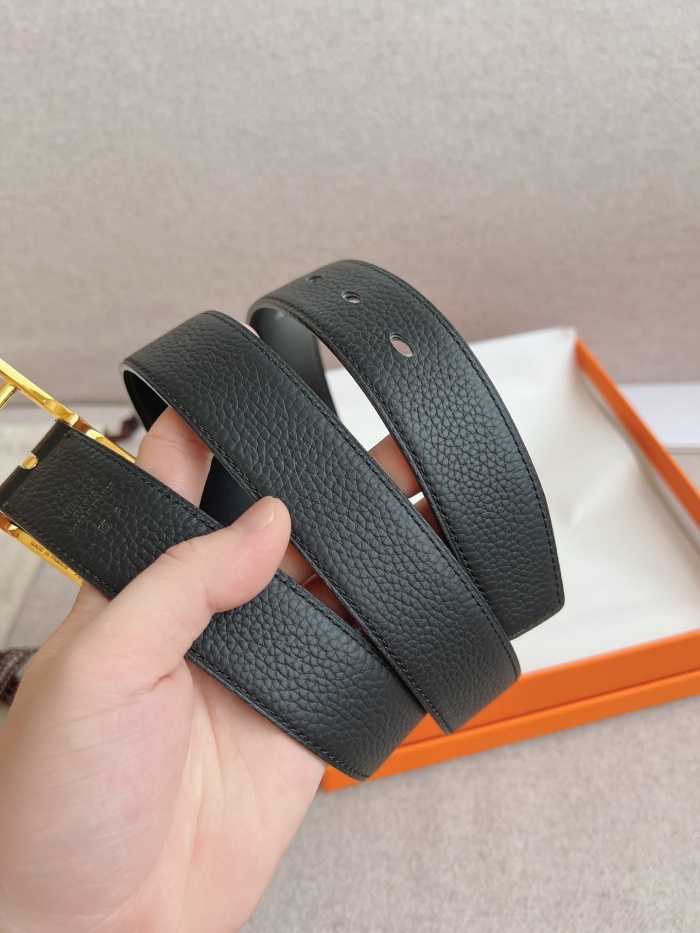 에르메스 핀 버클 벨트 금장 | Size 32mm