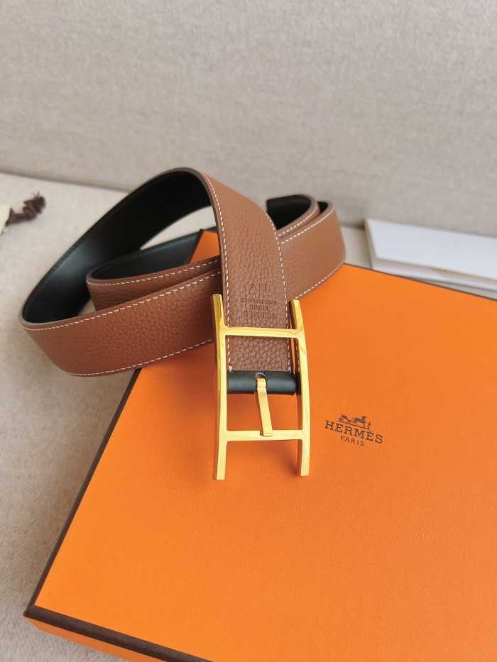 에르메스 핀 버클 벨트 금장 | Size 32mm
