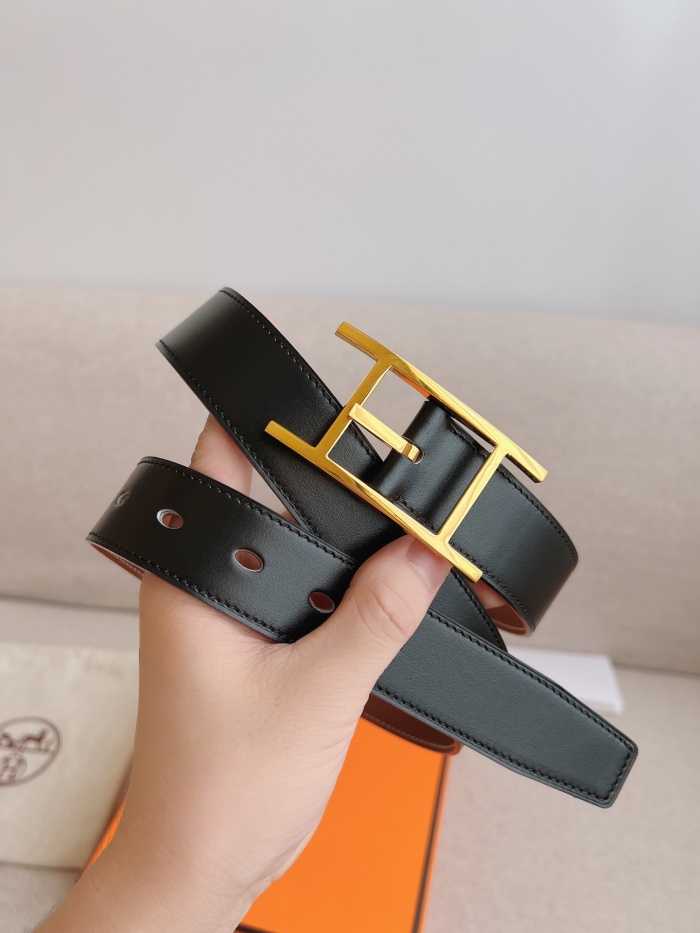 에르메스 핀 버클 벨트 금장 | Size 32mm