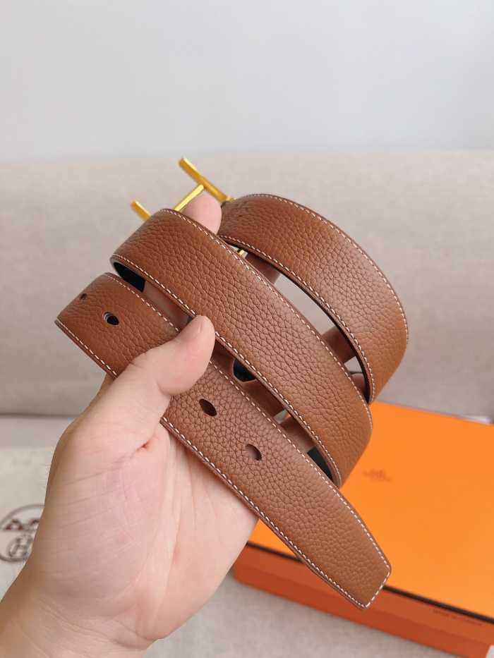 에르메스 핀 버클 벨트 금장 | Size 32mm