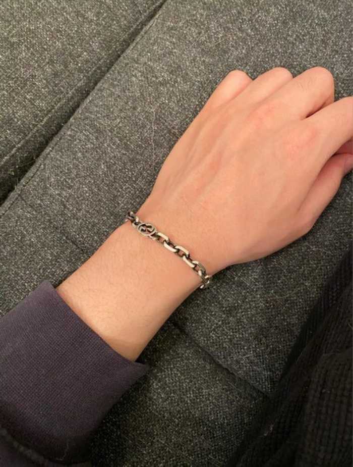 구찌 인터로킹 G 팔찌 | Size 17~22(cm)