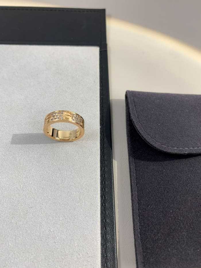 까르띠에 풀 다이아 파베 러브링 로즈골드 | Size 5,6,7,8,9