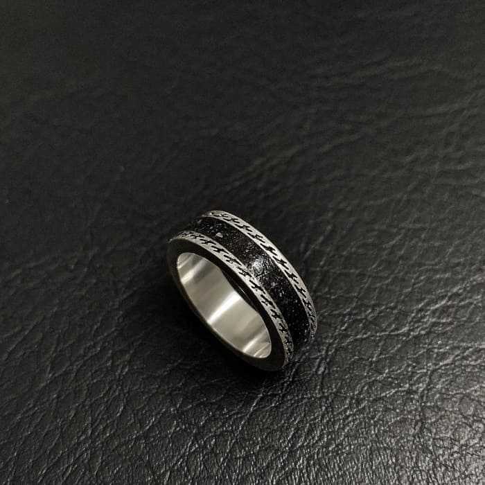구찌 인터로킹 G 에나멜 더블 링 반지 6mm | Size 12~24