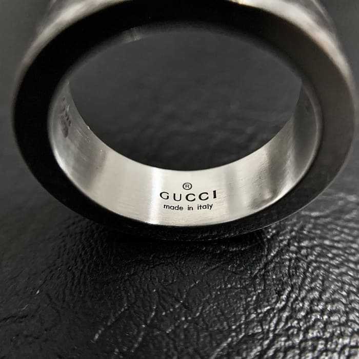 구찌 인터로킹 G 에나멜 더블 링 반지 6mm | Size 12~24