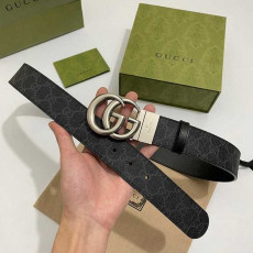 구찌 마몬트 수프림 캔버스 벨트 3.7cm | Size 35 - 40