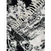 디올 프린트 스카프 블랙 | Size 40*200cm