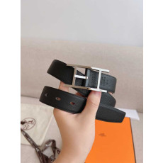 에르메스 핀 버클 벨트 은장 | Size 32mm