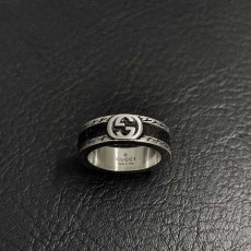 구찌 인터로킹 G 에나멜 더블 링 반지 6mm | Size 12~24