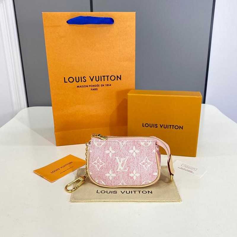 루이비통 데님 핑크 미니 포쉐트 악세수아 m81176 | 11 x 7 x 2cm