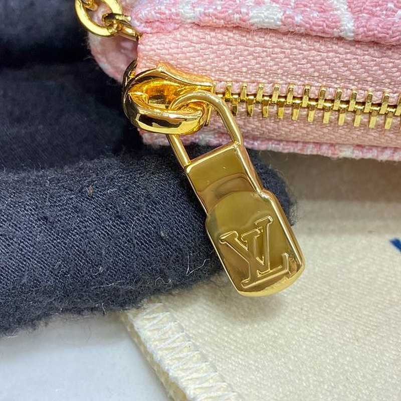 루이비통 데님 핑크 미니 포쉐트 악세수아 m81176 | 11 x 7 x 2cm