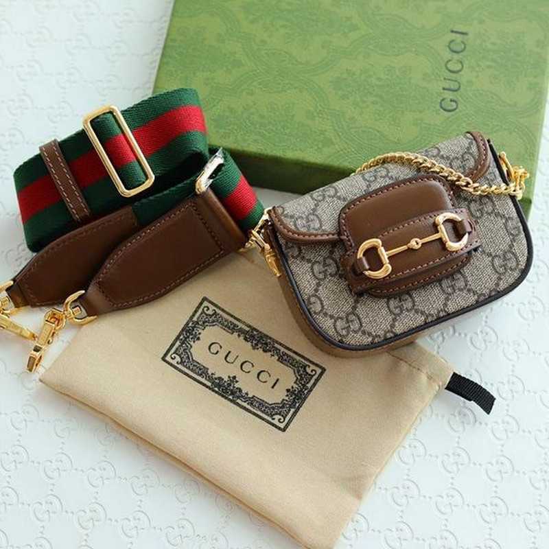 구찌 1955 홀스빗 스트랩 지갑 | 12 x 9 x 4cm