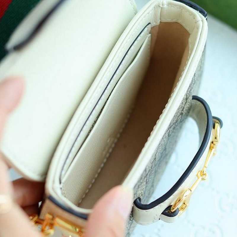 구찌 1955 홀스빗 스트랩 지갑 | 12 x 9 x 4cm