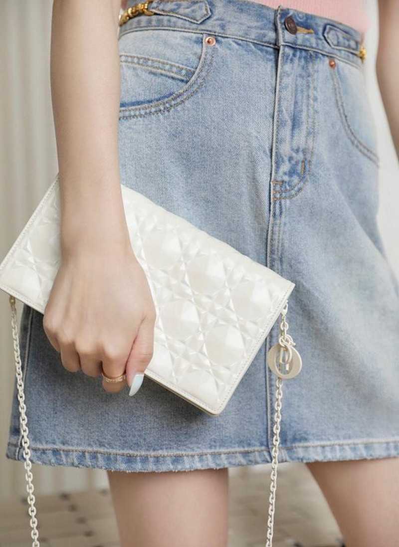 디올 레이디 체인스트랩 파우치 | 21.5 x 11.5 x 3cm