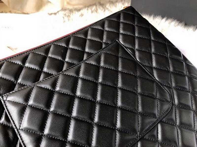 샤* 클래식 램스킨 클러치백 금장 미듐/라지 | 미디움 27.5cm, 라지 35cm