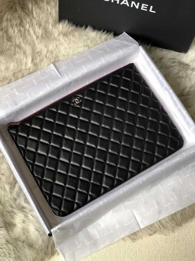 샤* 클래식 램스킨 클러치백 은장 미듐/라지 | 미디움 27.5cm, 라지 35cm