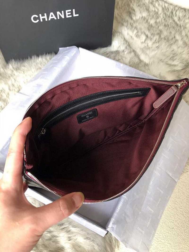 샤* 클래식 램스킨 클러치백 은장 미듐/라지 | 미디움 27.5cm, 라지 35cm