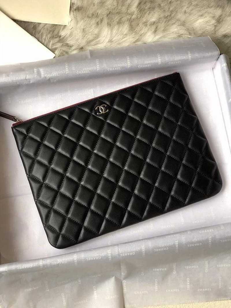 샤* 클래식 램스킨 클러치백 은장 미듐/라지 | 미디움 27.5cm, 라지 35cm