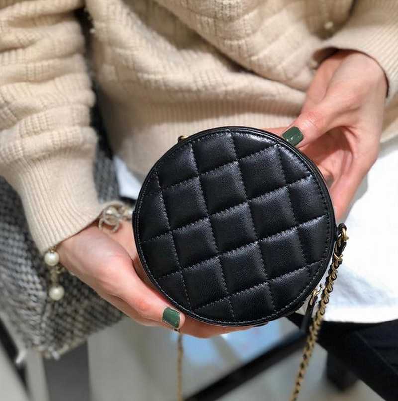 샤* 클래식 골드볼 체인 라운드백 ap1449 | 12 x 12 x 5.5cm