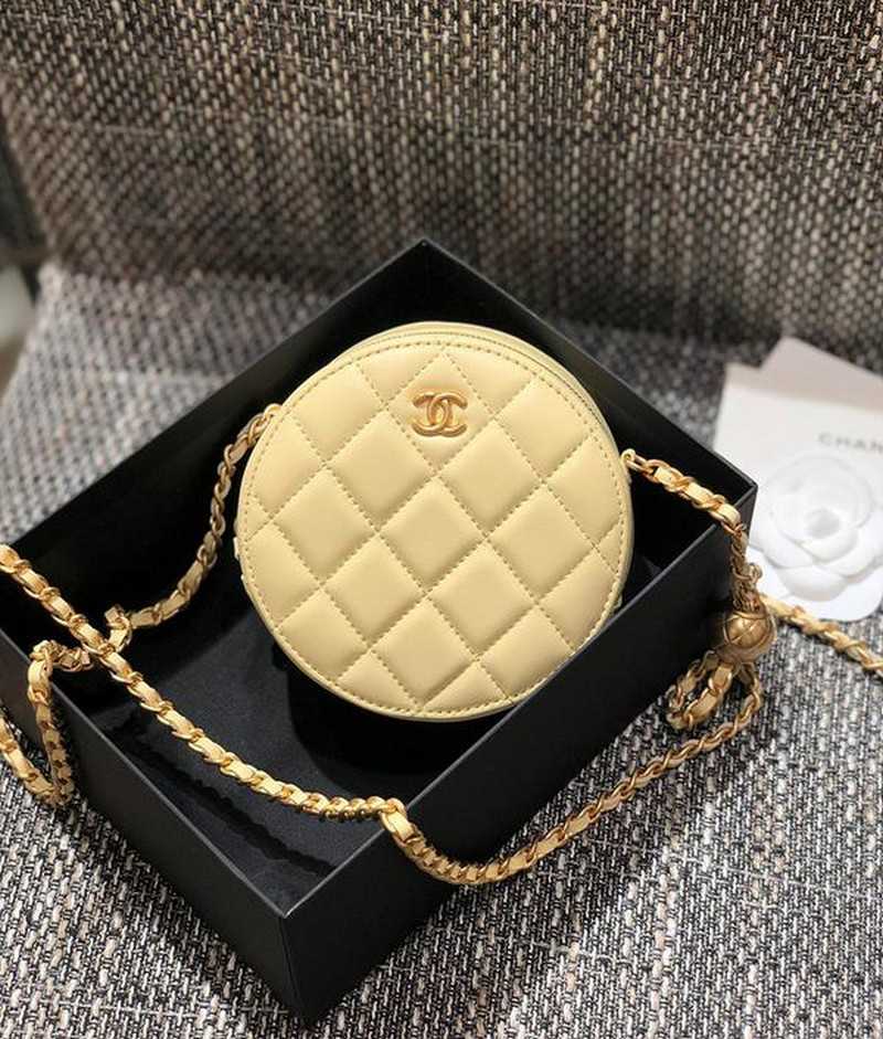 샤* 클래식 골드볼 체인 라운드백 ap1449 | 12 x 12 x 5.5cm