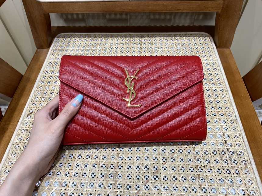입생로랑 엔벨로프 체인 숄더백 377828 | 22.5 x 14 x 4cm