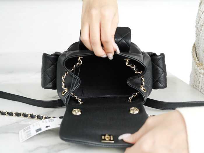 23K 뉴 듀마 더블 숄더 백팩 | 19.5 x 18 x 10cm