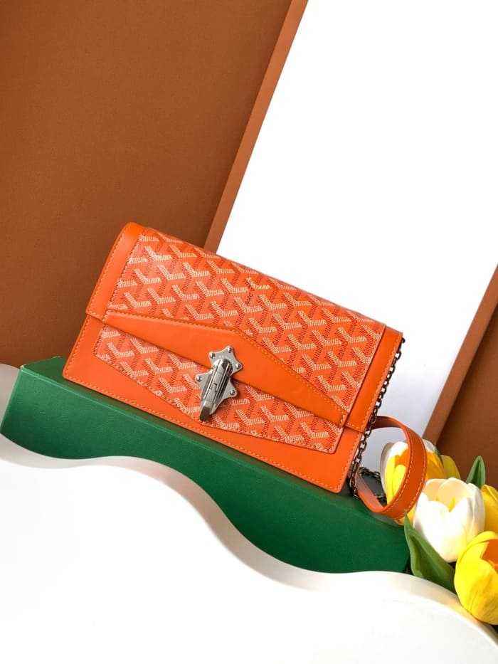 고야드 듀체스 마리 캐롤라인 백 오렌지 | 15 x 6.5 x 2.5cm