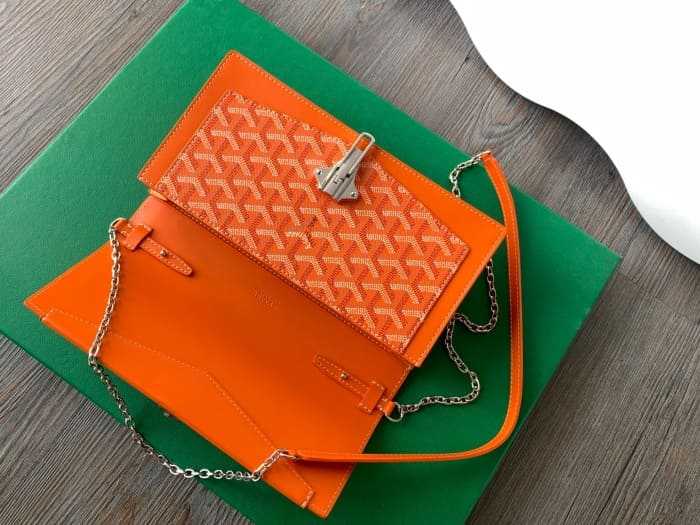 고야드 듀체스 마리 캐롤라인 백 오렌지 | 15 x 6.5 x 2.5cm