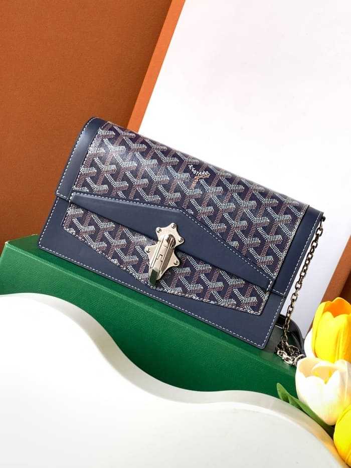 고야드 듀체스 마리 캐롤라인 백 네이비 | 15 x 6.5 x 2.5cm