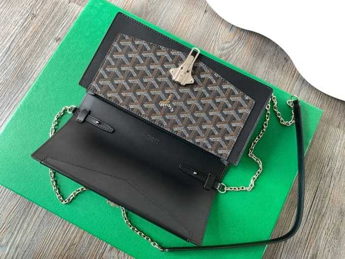 고야드 듀체스 마리 캐롤라인 백 블랙 | 15 x 6.5 x 2.5cm