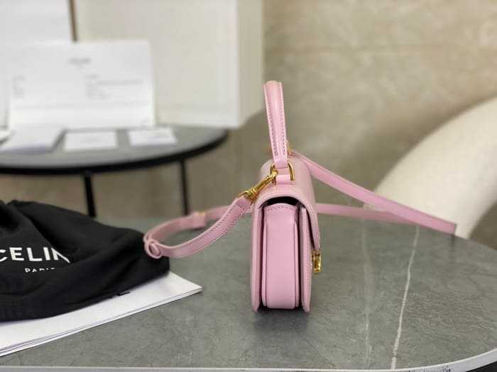 셀린느 미니 베사체 트리오페 샤이니 카프스킨 탑핸들 숄더백 10L063 | 15.5 x 11.5 x 5cm