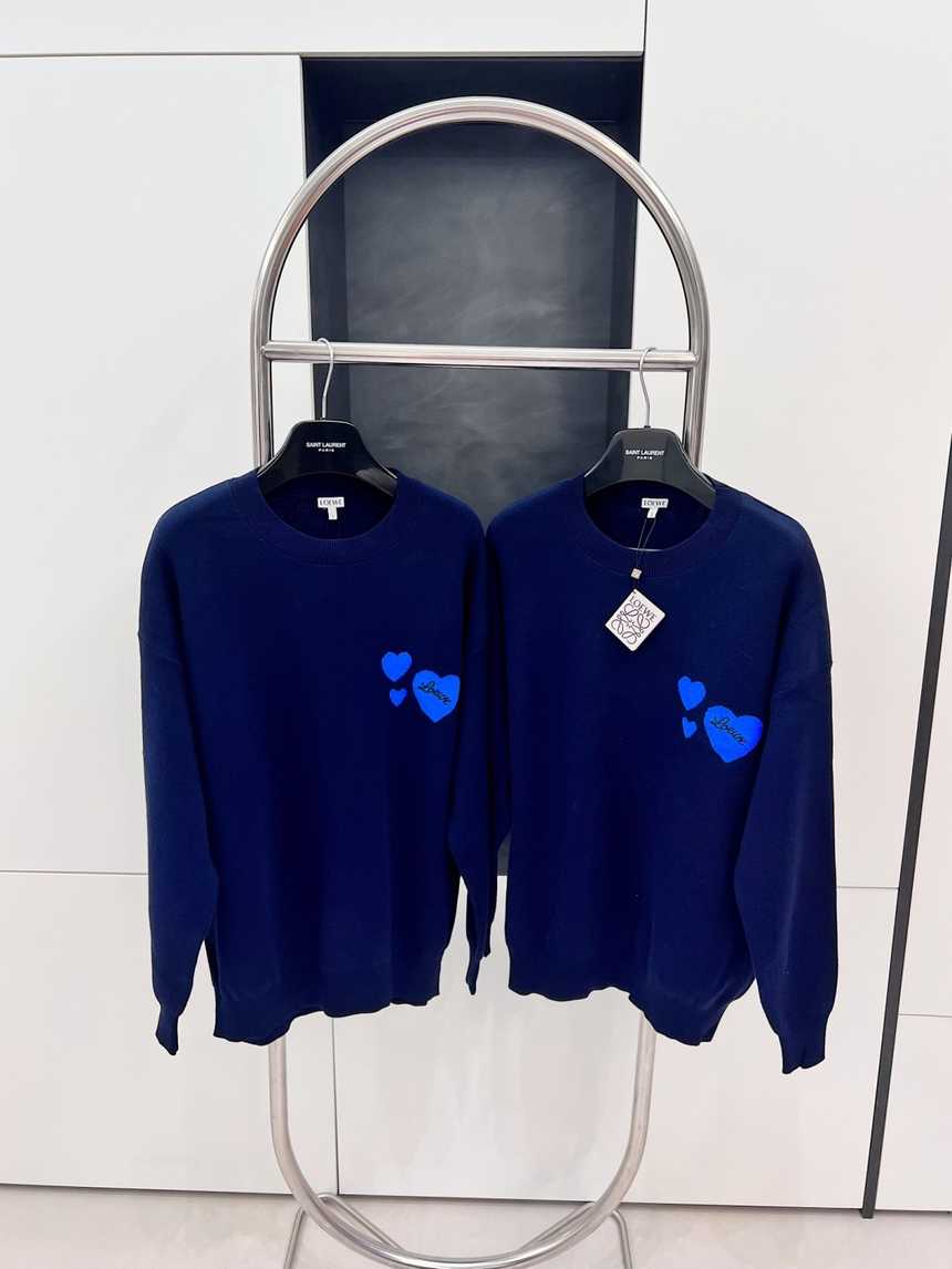 로에베 하트 로고 라운드 니트 | 사이즈 S,M,L,XL
