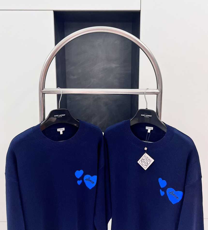 로에베 하트 로고 라운드 니트 | 사이즈 S,M,L,XL