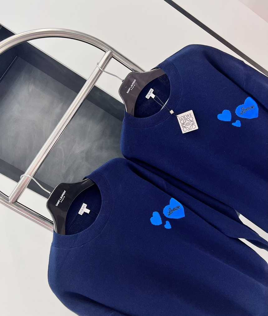 로에베 하트 로고 라운드 니트 | 사이즈 S,M,L,XL