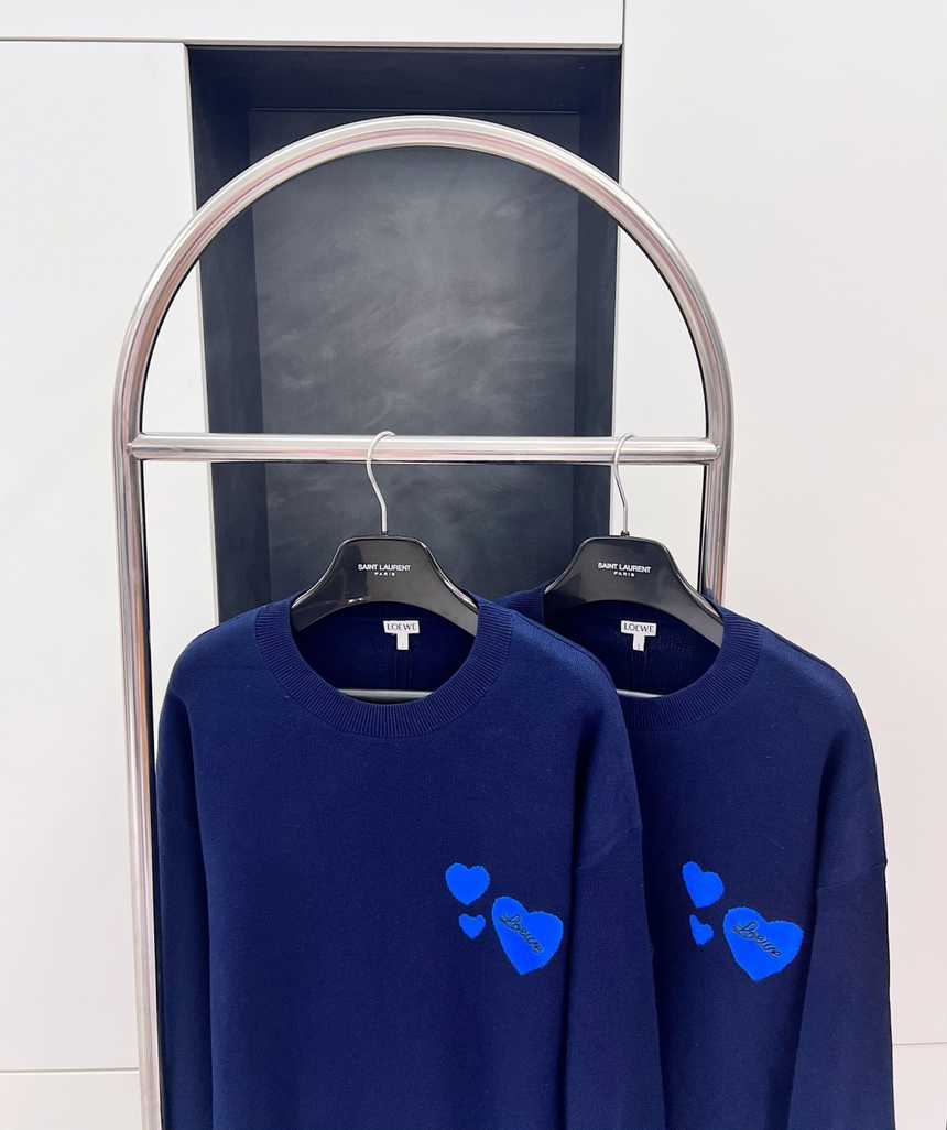 로에베 하트 로고 라운드 니트 | 사이즈 S,M,L,XL