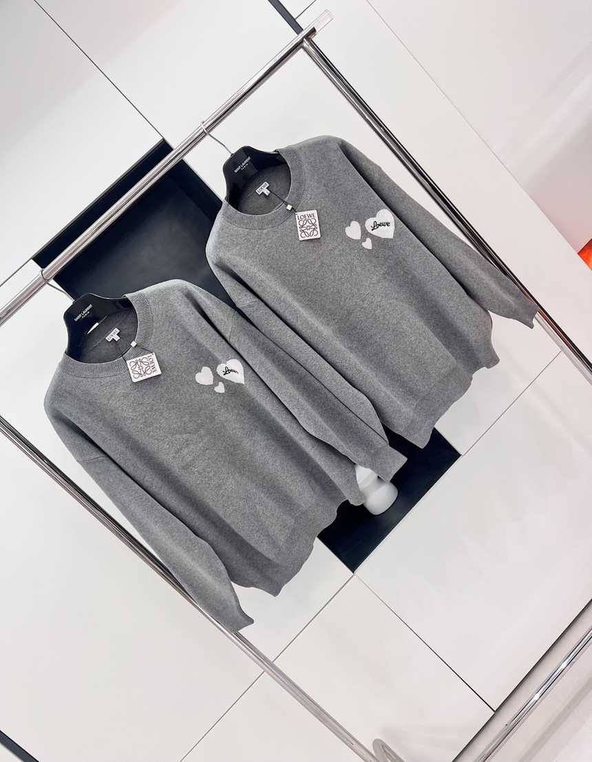 로에베 하트 로고 라운드 니트 | 사이즈 S,M,L,XL