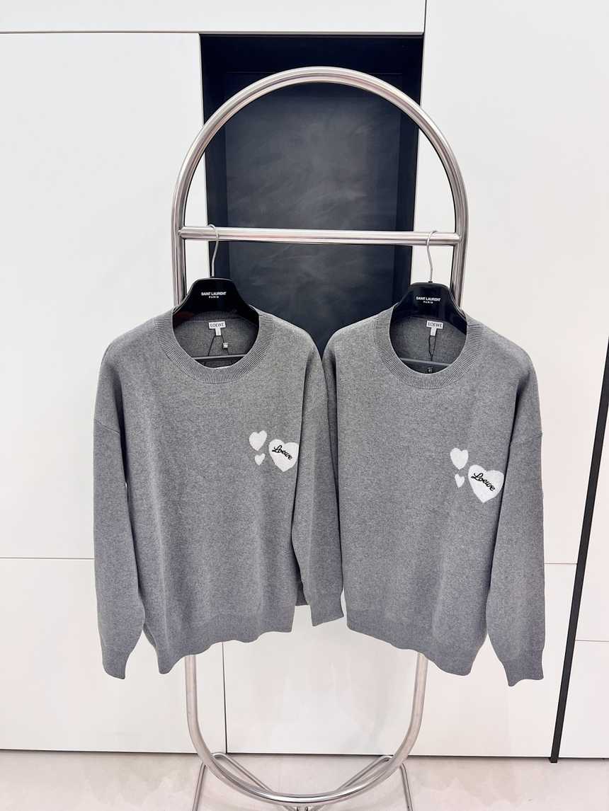 로에베 하트 로고 라운드 니트 | 사이즈 S,M,L,XL
