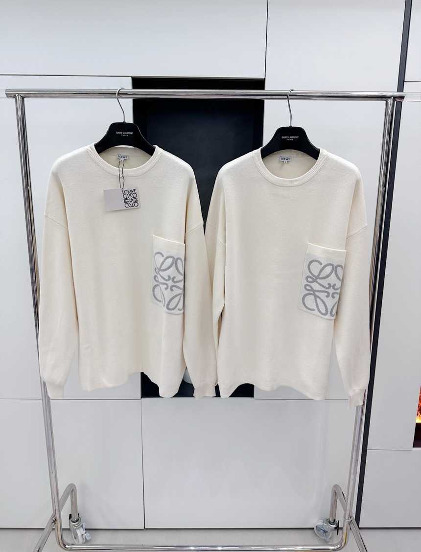 로에베 포켓 니트 라운드 니트 스웨터 | 사이즈 S,M,L,XL