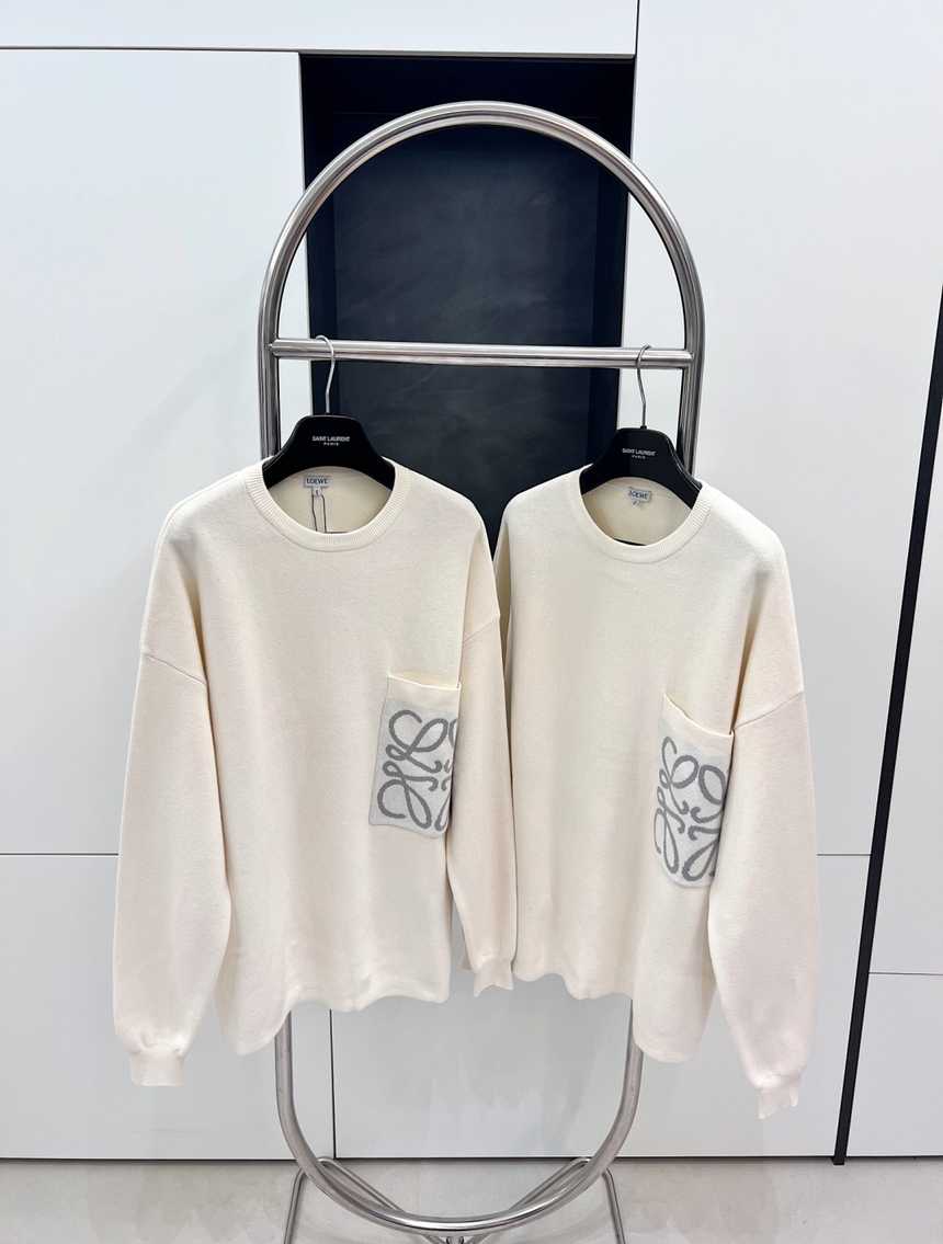로에베 포켓 니트 라운드 니트 스웨터 | 사이즈 S,M,L,XL