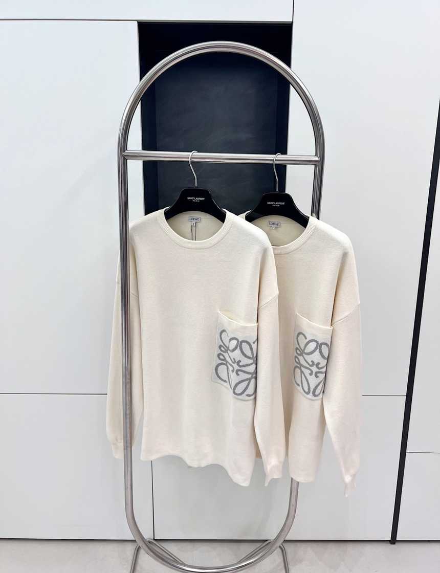 로에베 포켓 니트 라운드 니트 스웨터 | 사이즈 S,M,L,XL