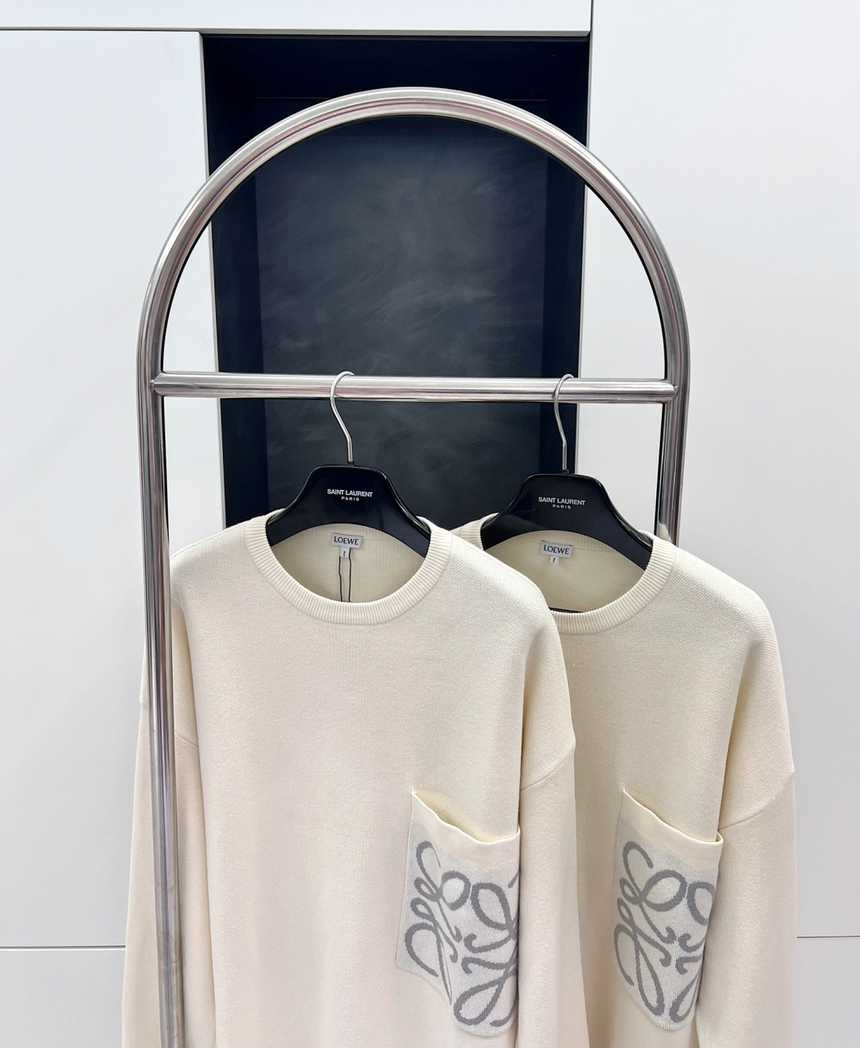 로에베 포켓 니트 라운드 니트 스웨터 | 사이즈 S,M,L,XL