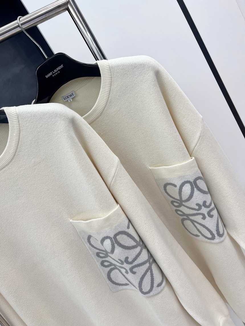 로에베 포켓 니트 라운드 니트 스웨터 | 사이즈 S,M,L,XL