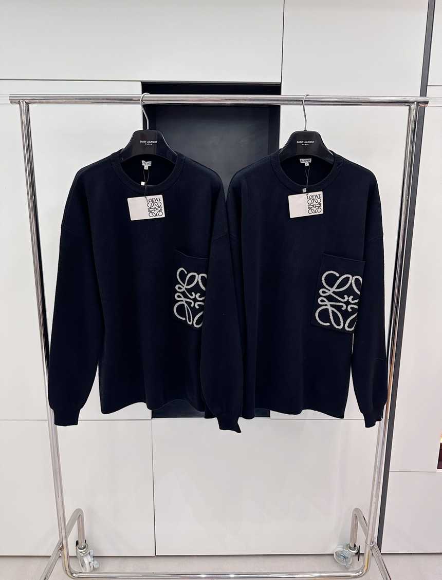 로에베 포켓 니트 라운드 니트 스웨터 | 사이즈 S,M,L,XL