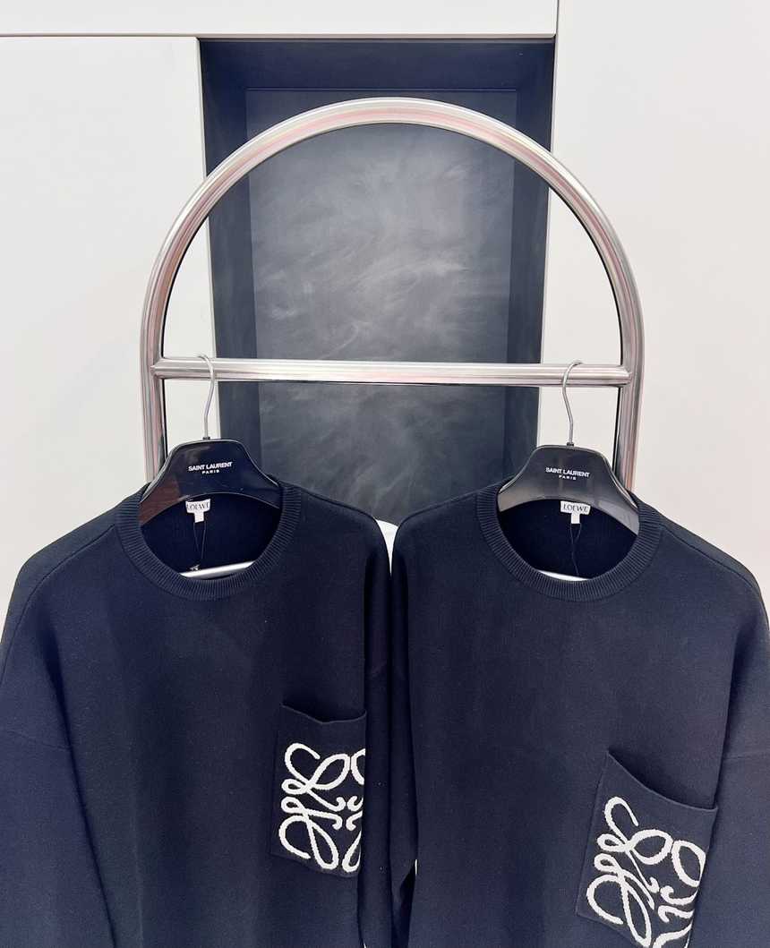 로에베 포켓 니트 라운드 니트 스웨터 | 사이즈 S,M,L,XL